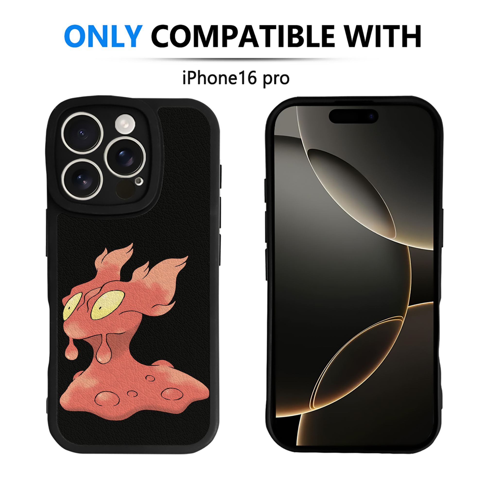 （画像用） ポケットモンスター Pokémon 【iPhone 16シリーズ対応】シリコンスマホケース（レザー調） 材質：シリコン